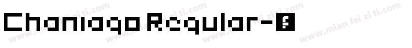 Chaniago Regular字体转换